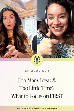 Feeling Overwhelmed? How to Make Time for What Matters Most. Many successful people like to say, “If you’re not hustling, grinding, and working 24/7, then you don’t want it bad enough”. But that’s a lie — and it’s dangerous AF. In today’s Marie Forleo podcast episode, I coach an entrepreneur who’s juggling a full-time job, her side business and life. Listen now and subscribe to Marie's newsletter for more biz tips! prioritize tasks, time management tips, personal development, productivity hacks Go Getter