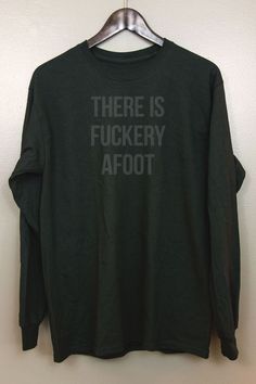 Black on Black Long Sleeve T-Shirt | Gothic Nu goth All Black Everything Emo clothing Soft grunge Murdered out | There is Fuckery Afoot Typography Clothes, Goth Long Sleeve, Grunge Pastel, Tokyo Street Fashion, Hipster Grunge, Black Everything, Le Happy, Gothic Clothing