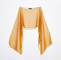 Ropa Upcycling, Chiffon Cape, Zara Accessories, Looks Chic, Zara United States, Mustard Yellow, Orange Yellow, Passion For Fashion, Color Orange