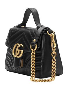 * GG Marmont Mini Top Handle
   
 * Colour: Black
   
 * Black matelassé chevron leather with heart detail
 * Antique gold-toned hardware
   
 * Microfibre lining with a suede-like finish
   
 * Double G
   
 * Interior open pocket
   
 * Leather handle
 * Detachable chain strap with leather detail
 * Style ID: 547260 DTDIT 1000
   
 * Includes dust bag & Care card
   
 * Made in Italy
   



Measurements:


 * Width 21cm x Height 15.5cm x Depth 8cm
   
 * Detachable chain shoulder strap with 55 Gg Marmont Mini Top Handle Bag, Gg Marmont Bag, Gucci Gg Marmont Mini, Mini Top Handle Bag, Gg Marmont Mini, Gucci Store, Favorite Purse, Louis Vuitton Neverfull Mm, Mini Top