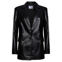 Verheyen London Chesca Oversize Blazer in Black Leather, Size uk 10 Handmade in London, made with lamb leather this luxury item is an investment piece to wear for a lifetime. Made with an oversize fit, its ideal for wearing with a jumper for everyday wear in the winter and over your favourite dress throughout the year. Details and Care: Colour: Black 100% Lamb leather Real horn buttons Lined in acetate satin Special dry clean Size - uk 10 Oversize fit – take your normal size for a relaxed look W Oversize Blazer, Black Leather Blazer, Fitted Blazer Jacket, Mens Black Jacket, Retro Streetwear, Slim Fit Blazers, Blazer Designs, Fitted Blazer, Oversized Blazer