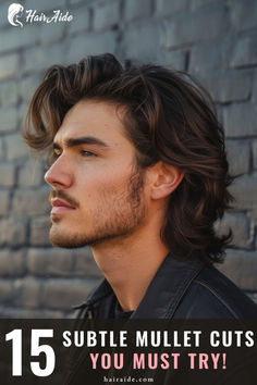 Discover the understated charm of the Subtle Mullet Cut for Men! With its gentle layers and subtle texture, this haircut strikes the perfect balance between sophistication and rebellion. Whether you wear it sleek or tousled, the Subtle Mullet is sure to make a statement and turn heads wherever you go. 🌟�🐺 Mens Haircut Modern Mullet, Mens Subtle Mullet, Boys Layered Haircut, Mullet Hairstyle Mens Long, Man Mullet, Soft Mullet Men