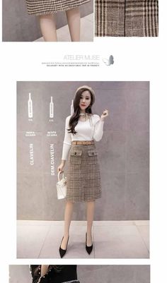 🎁 1. New customer get 7% OFF [Code: 7OFF]🎁 2. Buy 2 and get 10% OFF [Code: 10OFF]🎁3. Buy 3 and get 15% OFF [Code: 15OFF] S：Hip：82CM ​M：Hip：86CM Winter Office Lady Skirt, Trendy Winter Office Skirt, White Houndstooth Skirt For Fall, Brown Winter Office Skirt, Casual Houndstooth Skirt For Work, Trendy Winter Houndstooth Skirt, Winter Trendy Houndstooth Skirt, Elegant Black Skirt With Houndstooth Pattern, Elegant Black Houndstooth Skirt