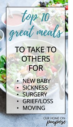 A home-cooked meal can be one of the best things to bring to someone in needHere are 20 meals to bring to someone when they need it most Easy Dinner Recipes To Take To People, Dinner For Neighbors, Dinner Train Meals, Healthy Meal Train Meals, Gift Meals Ideas, Dinner Ideas For Sick People, Casseroles To Take To Someone, Food Train Meals, Make Ahead Meals For After Surgery