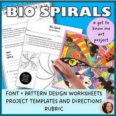 a book with the title, bio spirals for children to learn how to draw and paint