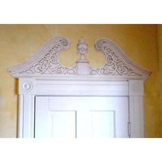 Colonial Pediment Wall Stencil by Jeff Raum Bathroom Stencil, Chinoiserie Stencil, Nautical Stencils, Shabby Chic Stencils, Art Deco Stencil, Stenciled Pillows, Monogram Stencil, Mural Stencil, Geometric Stencil