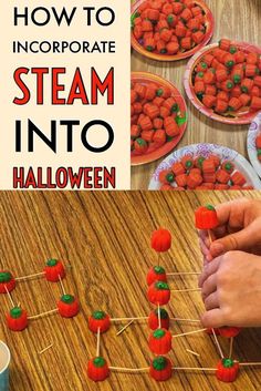 how to decorate steam into halloween treats with carrots and marshmallows on sticks