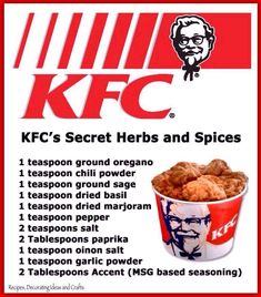 kfc's secret herbs and spices