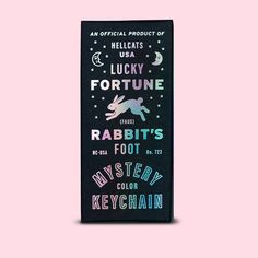 an official product of the u s a lucky fortune rabbit rabbit foot mystery keychain