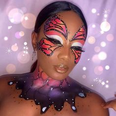 Halloween Butterfly Makeup, Butterfly Makeup Halloween, Disney Makeup Ideas, Butterfly Makeup Ideas, Makeup Mariposa, Butterfly Makeup Look, Butterfly Eye Makeup, Makeup Ideas For Halloween, Halloween Makeup Sugar Skull