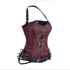 Red & Black Goth Gothic Victorian Vampiric Vampire Emo Corset Halloween Sexy Herringbone Bra Emotional Sexy Lingerie Can Be Paired With A Sexy Gauze Skirt, Can Be Worn All Year Round! Party Focus! Halloween Party, Birthday Party, Cosplay Party Womenswear Underwear Vampire Corset, Halloween Party Birthday, Gauze Skirt, Gauze Skirts, Vampire Goth, Red Corset, Romantic Goth, Future Wardrobe, Black Goth