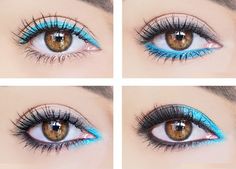 Eyeliner Tips, Bright Eye Makeup, Makeup Tip, Simple Eye, Smink Inspiration, Simple Eye Makeup, Beauty Make-up, Bright Eye