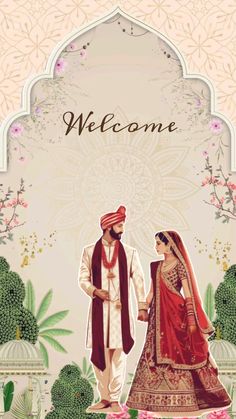 Haldi Card Template, Indian Wedding Haldi Illustration, Haldi Template Background, Haldi Ceremony Card Template, Blank Wedding Invitation Templates Cards, Haldi Invitation Card Background, Blank Wedding Invitation Templates, Blank Wedding Invitations, Couple Illustration Wedding