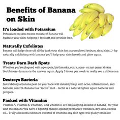 Benefits Of Banana Peel On Face, Banana For Skin, Banana Skin Benefits, Banana Benefits For Skin, Banana Peel Uses Skin, Holistic Esthetics, Clay Banana, Banana Peel Uses, Benefits Of Bananas