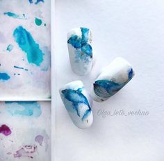 Watercolour Nails, Nails Animals, Accent Nail Art, Summer Nails Colors Designs, Aqua Nails, 3d Nail Art Designs, Fake Nails Designs, Magic Nails