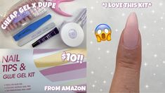 TRYING $10 AMAZON GEL X DUPE KIT | SOLID GLUE GEL | DAILY CHARME HOLOGRAPHIC TWINKLE GEL POLISHES - YouTube Colored Acrylic Nails, Gel Color, My Youtube Channel, Nail Tips, Fun Nails, Gel Polish, I Tried, Youtube Channel, Acrylic Nails