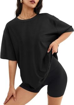 Looking for the perfect blend of comfort and style? Look no further! The Athmile Women's Oversized T-Shirts are your go-to choice for any season. With a soft, stretchy blend of polyester, rayon, and spandex, these tees promise all-day comfort and a flattering fit.✨
🛒 Ready to upgrade your casual look? Grab yours now on Amazon! Click here to shop
#Fashion #SummerStyle #CasualOutfit #OversizedTee #AthmileFashion #AmazonFinds Mom Style, Oversized Shirt