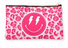 Vibrant double-sided prints on polyester canvas pouch. Fully lined for durability. Available in 3 sizes. Perfect to use as a coin purse, clutch, pencil case, or toiletries bag. Preppy School Supplies, Preppy, Aesthetic, Pink, Leopard Print, Smiley, Preppy School Supplies Preppy, Preppy Prints, Preppy School Supplies, Preppy Backpack, Preppy School, Beautiful Notebooks, Cute School Supplies, Preppy Aesthetic, Pink Leopard Print