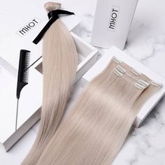 Hair Extension Flatlay, Hair Extensions Packaging Ideas, Wigs Storage Ideas, Hair Poster Design, Hair Packaging, Hair Poster, Diy Hair Extensions