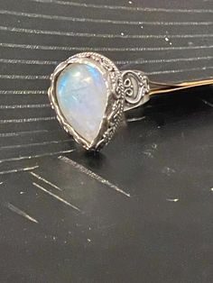 Large rainbow moonstone silver ring size 6 Strrling silver made in india signed YT Rainbow Moonstone, Rings Statement, Favorite Jewelry, Moonstone, Statement Rings, Silver Ring, 925 Silver, Beauty Book, Jewelry Rings