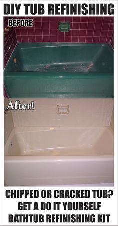 a bathtub refinishing before and after