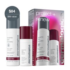 Nurture your best skin day and night. Dynamic Skin Retinol Serum reverses the appearance of wrinkles, retexturizes skin, reduces the look of pores, and evens skin tone. Dynamic Skin Recovery SPF 50 hydrates, smooths, and protects skin against UVA and UVB rays. gift set includes: dynamic skin recovery spf 50 15 mL dynamic skin retinol serum 10 mL Dermalogica Retinol, Skin Therapist, Beta Glucan, Wrinkle Serum, Skincare Gift Set, Retinol Serum, Holiday Gift Sets, Skin Care Gifts, Skin Serum