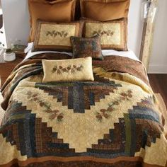 the comforter is made up and ready to be used in this bedding set