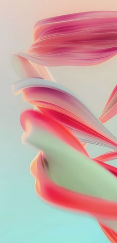 an abstract image of pink and white swirls