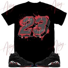 Custom Designed Sneaker T Shirt T-Shirt Features - Comfortable and light, premium short sleeve tee. 🔹 Premium fit 🔹100% Soft cotton 🔹Light fabric (4.3 oz/yd² (146 g/m 🔹Tear away label Shoes Not Included Custom Made - Not Adidas, Nike, or Jordan Brand Sneaker Tee, Sneaker T-Shirt The sneakers/shoes are not being sold in this product. You are only purchasing the tshirt/hoodie/socks/sweatshirt/tank top/hat/shorts. Shoes are NOT included. The shoes displayed are sold separately elsewhere and are Sporty Short Sleeve Graphic Shirt, Short Sleeve Sublimation Print Shirt For Streetwear, Sneaker Tee, Shoe Display, Pompano Beach, Matching Jordans, Sneaker Brands, Adidas Nike, Fit Inspo