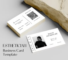 Esthetician Business Card I Printable Business Card | Esthetician Template Business Branding | Esthetician Business Marketing EV5 Business Card Design With Picture, Aesthetician Business Cards, One Sided Business Card, Facial Business Cards, Business Card Esthetician, Business Card Design With Photo, Esthetician Business Cards Ideas, Business Cards Aesthetic, Shop Card Design