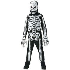 RUBIES II (Ruby Slipper Sales) Costumes Glow-in-the-Dark Skeleton Costume for Kids, Black Jumpsuit Childrens Halloween Costumes, Full Body Jumpsuit, Dark Skeleton, Skeleton Dress, Skeleton Halloween Costume, Skeleton Costume, Boy Halloween Costumes, Halloween Boys, Boy Costumes