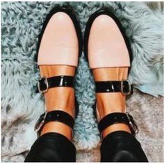 Lasaky - Flat Color-Block Sandal, Single Shoe Work Heels, Statement Sandals, Black Heels Low, Block Sandals, Nude Sandals, Buckled Flats, Sandals Flats, Ankle Strap Heels, Ankle Straps