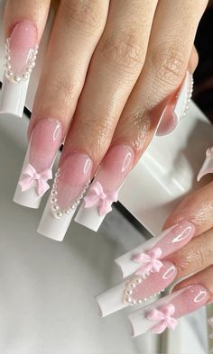 #nails, #nailsofinstagram, nail #ideas, nail #designs, nails #acrylic, nail #art, nail art design, nail inspo trendy, #simple, #trendy, pretty, #gelnails, gel, #spring, #springnailsdesigns, #spring2024, #easter, #nailtrend, #french tip nails, #frenchnails, #frenchtipnails, french tip acrylic nails, french tips, french nail ideas, #designs  ///Insta inspo: @beautybysheilaa Easter French Tips, Cute Pink Nails Design Classy, Pink Bow French Tip Nails, Long Nails Design Ideas 2024, Nails Design Ideas French Tip, Girly Acrylic Nails French Tip, Unique Acrylic Nails 2024, Trendy Nails Ideas 2024 Spring, Nail Inspo Pink French Tip