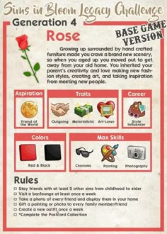 the rose game is being used to help children learn how to play games and activities