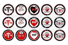 INSTANT DOWNLOAD RN Nursing digital 4x6 bottle cap 15 images 1 inch circle sheet.  All items are digital, you WILL NOT RECEIVE A SHIPPED ITEM.   All images are high resolution and 300 dpi.  Image in photos is not the image you will receive.  Yours will be clear without the watermark image. You may use these images for making items for crafts, scrap booking or bottle caps.  Please do not resell this image sheet or any pre cut image cut outs.   Downloads are available shortly after purchase and ca Bottle Cap Images, Cut Image, Custom Bottles, Bottle Caps, Personal Photo, Badge Reel, Bottle Cap, Print And Cut, Cut Outs