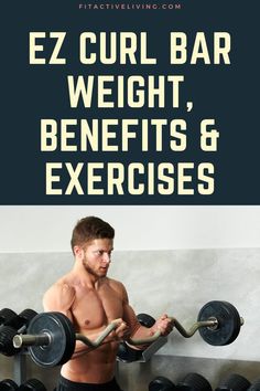 EZ Curl Bar Weight Curl Bar Workout For Men, Ez Bar Workout, Free Weight Arm Workout, Preacher Curls, Barbell Workout, Health Fitness Nutrition, Bar Workout, Biceps And Triceps, Weight Workout