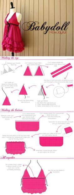 the instructions for how to make an origami dress