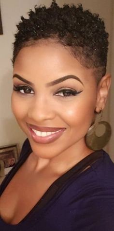 Short Natural Hair Styles For Black Women Over 50, Short Natural Curls Black Women, Natural Tapered Cuts For Black Women, Low Hairstyle, Pixie Cut Black Hair, Shaved Haircut, Black Hair Ideas, Tapered Pixie, Short Natural Curls