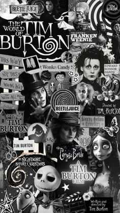 the poster for tim burton's upcoming movie