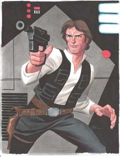 Star Wars art by Bruce Timm - Imgur Western Comics, Star Wars Empire, Star Wars Day, Amazing Artwork, Original Trilogy, Star Wars Artwork