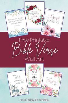 free printable bible verse wall art