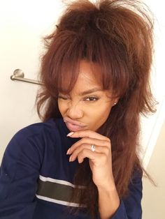 Sza Hair, Gabrielle Union, Auburn Hair, Brown Wig, Natural Hair Tips, Ginger Hair, Hair Journey, Big Hair, Auburn