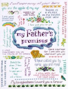 a cross stitch pattern with the words my father's princess