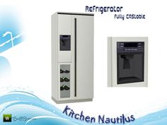 refrigerator and water dispenser with kitchen nautilus advertises refrigerator