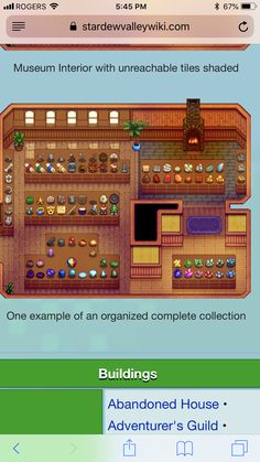 an image of a computer screen showing the different types of items in this game and how to use them