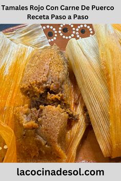 tamales are stuffed with meat and ready to be eaten