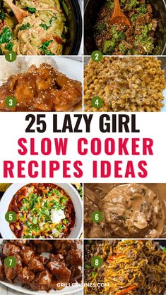 25 lazy girl slow cooker recipes that are easy to make and great for dinner