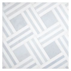 a white and grey tiled floor with diagonal lines on the tile, as if it were in an art deco style