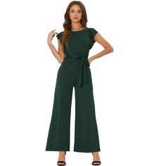 This one-piece jumpsuit outfit is great for all occasions: cocktail and evening parties, both casual and formal events. Elegant and dressy design, with ruffles sleeveless, can show your body curve and be charming in the crowd, you can wear it to the business office or for a formal party. Match with a jacket, sneakers, high heels, and a beach hat for the outdoors is a perfect jumpsuit for your summer, or wear it with a cardigan over a wide-leg jumpsuit in cool weather. Belt Jumpsuit, Leg Belt, Jumpsuit Outfit, Body Curves, Beach Hat, Formal Party, Wide Legs, Wide Leg Jumpsuit, Evening Party