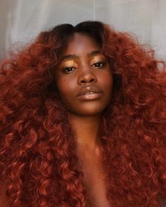 Red Hair On Brown Skin, Red Hair On Dark Skin, Copper Orange Hair, Brownish Red Hair, Dark Ginger Hair, Red Brown Hair Color, Red Copper Hair Color, Reddish Brown Hair